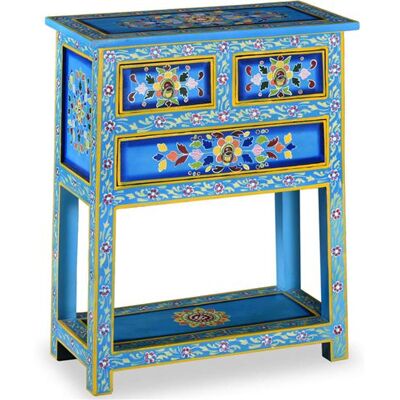 vidaXL Buffet avec tiroirs Bois massif de manguier Peinture turquoise Turquoise - Publicité vidaXL Buffet avec tiroirs Bois massif de manguier Peinture turquoise Turquoise - Publicité