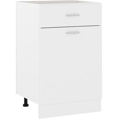 Non communiqué Armoire de plancher à tiroir Blanc 50x46x81,5cm Bois ingénierie Blanc - Publicité Non communiqué Armoire de plancher à tiroir Blanc 50x46x81,5cm Bois ingénierie Blanc - Publicité