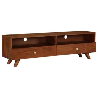 vidaXL Tv-meubel 140x30x40 cm massief gerecycled hout246675 Brun - Publicité vidaXL Tv-meubel 140x30x40 cm massief gerecycled hout246675 Brun - Publicité
