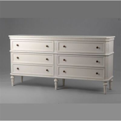 Non communiqué Commode double Léonie 6 tiroirs en kit - Amadeus - Blanc - Bois Blanc - Publicité Non communiqué Commode double Léonie 6 tiroirs en kit - Amadeus - Blanc - Bois Blanc - Publicité