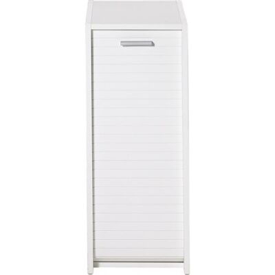 Armoire de rangement blanche Simmob avec rideau - Armoire de rangement - Publicité Armoire de rangement blanche Simmob avec rideau - Armoire de rangement - Publicité