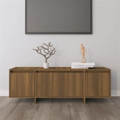 vidaXL Meuble TV Chêne Marron - Contreplaqué - 120x30x40.5 cm - Support TV - Publicité vidaXL Meuble TV Chêne Marron - Contreplaqué - 120x30x40.5 cm - Support TV - Publicité