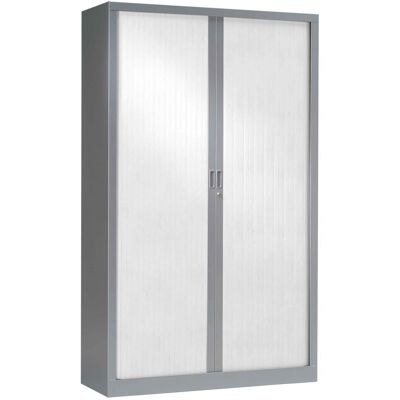 Vinco Armoire Monobloc H198xL 80xP43 cm 4 Tablettes Alu Rideaux Blanc Aluminium - Blanc - Publicité Vinco Armoire Monobloc H198xL 80xP43 cm 4 Tablettes Alu Rideaux Blanc Aluminium - Blanc - Publicité