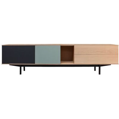 Non communiqué Buffet TV PIROTAIS chêne massif et laqué 2 tiroirs 2 portes 1 niche - 210L x 44P chêne - Publicité Non communiqué Buffet TV PIROTAIS chêne massif et laqué 2 tiroirs 2 portes 1 niche - 210L x 44P chêne - Publicité