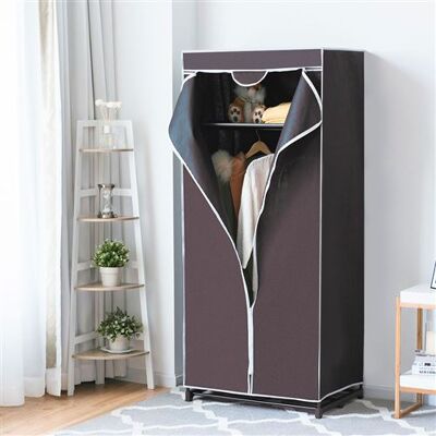 Non communiqué armoire giantex marron 75 x 50 x 170 cm en tissu rangement pour vêtement Marron - Publicité Non communiqué armoire giantex marron 75 x 50 x 170 cm en tissu rangement pour vêtement Marron - Publicité