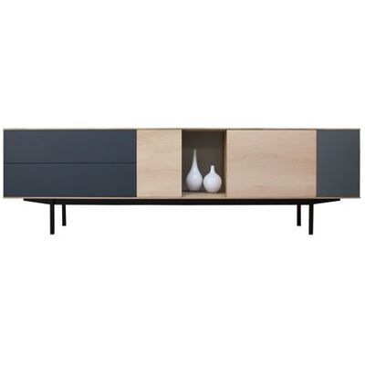 Non communiqué Buffet TV PIROTAIS chêne massif et laqué 2 tiroirs 3 portes 1 niche - 210L x 44P chêne - Publicité Non communiqué Buffet TV PIROTAIS chêne massif et laqué 2 tiroirs 3 portes 1 niche - 210L x 44P chêne - Publicité