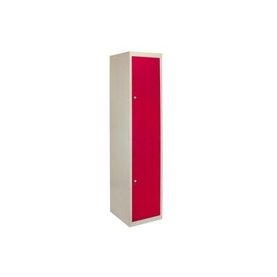Casier Métallique MonsterShop - 2 Portes, Montage Plat, Rouge, Gym, École, 45cm D - Publicité Casier Métallique MonsterShop - 2 Portes, Montage Plat, Rouge, Gym, École, 45cm D - Publicité