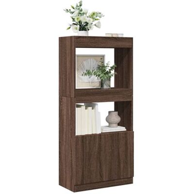 Non communiqué Buffet haut chêne marron 63x33x140 cm bois d ingénierie Marron - Publicité Non communiqué Buffet haut chêne marron 63x33x140 cm bois d ingénierie Marron - Publicité