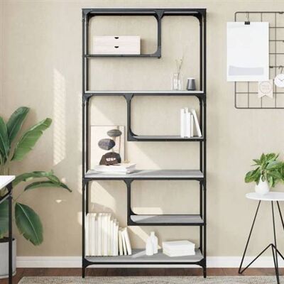 Non communiqué VidaXL Bibliothèque sonoma gris 81x36x176 cm bois d'ingénierie 836226 Gris - Publicité Non communiqué VidaXL Bibliothèque sonoma gris 81x36x176 cm bois d'ingénierie 836226 Gris - Publicité