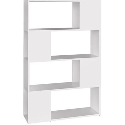 Non communiqué vidaXL Bibliothèque/Séparateur de pièce Blanc 80x24x124,5 cm Aggloméré Blanc - Publicité Non communiqué vidaXL Bibliothèque/Séparateur de pièce Blanc 80x24x124,5 cm Aggloméré Blanc - Publicité