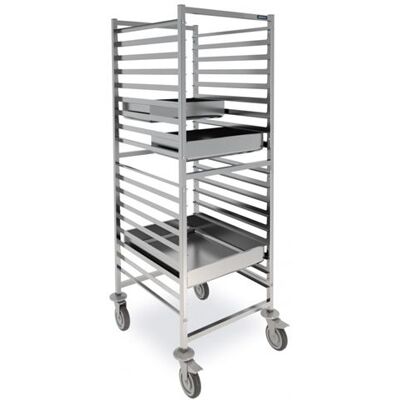 Non communiqué Chariot Haut de Transport GN 2/1 Renforcé en Inox - Distform - - Acier inoxydable 660x750x1700mm - Publicité Non communiqué Chariot Haut de Transport GN 2/1 Renforcé en Inox - Distform - - Acier inoxydable 660x750x1700mm - Publicité