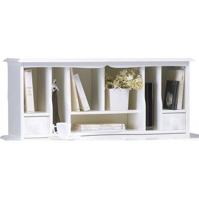 Non communiqué Surmeuble Blanc pour Table à Ecrire 2 Tiroirs 7 Niches L 97 H 40 P 28 cm - L 97 x l 28 x H 40 cm Blanc - Publicité Non communiqué Surmeuble Blanc pour Table à Ecrire 2 Tiroirs 7 Niches L 97 H 40 P 28 cm - L 97 x l 28 x H 40 cm Blanc - Publicité