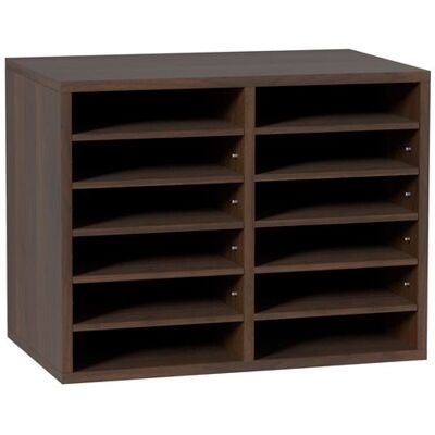 Non communiqué VEVOR Organisateur De Bureau En Bois 52x30,5x41cm 12 Compartiments Étagère Amovible Brun Brun - Publicité Non communiqué VEVOR Organisateur De Bureau En Bois 52x30,5x41cm 12 Compartiments Étagère Amovible Brun Brun - Publicité