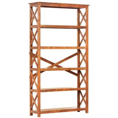Non communiqué Bibliothèque 100x30x180cm Bois massif d acacia et finition miel Brun - Publicité Non communiqué Bibliothèque 100x30x180cm Bois massif d acacia et finition miel Brun - Publicité
