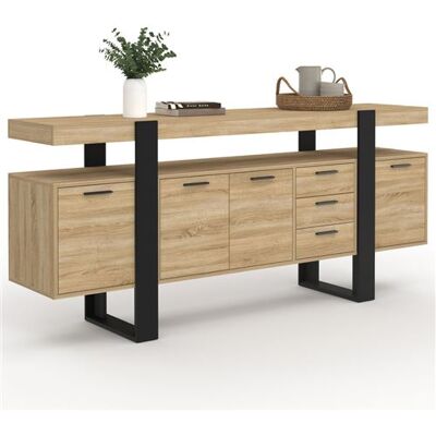 Idmarket Phoenix XXL Buffet - Meuble de rangement bicolore - Publicité Idmarket Phoenix XXL Buffet - Meuble de rangement bicolore - Publicité