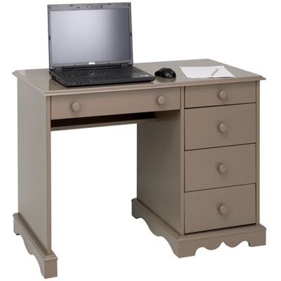 Non communiqué Bureau Taupe 1 Caisson 5 Tiroirs de Style Charme Anglais L 100 H 74.7 P 58.3 cm - L 100 x l 58.3 x H 74.7 cm marron - Publicité Non communiqué Bureau Taupe 1 Caisson 5 Tiroirs de Style Charme Anglais L 100 H 74.7 P 58.3 cm - L 100 x l 58.3 x H 74.7 cm marron - Publicité