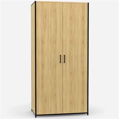 Armoire Detroit Idmarket - Capacité max en métal et bois 80cm - Publicité Armoire Detroit Idmarket - Capacité max en métal et bois 80cm - Publicité