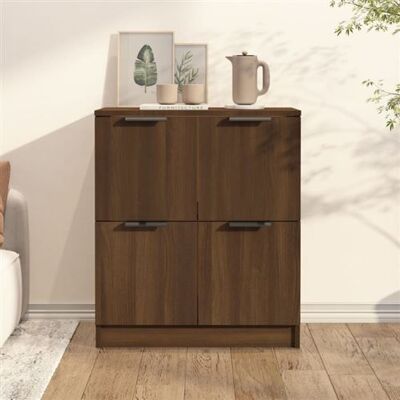 Non communiqué Buffet chêne marron 60x30x70 cm Bois d ingénierie Brun - Publicité Non communiqué Buffet chêne marron 60x30x70 cm Bois d ingénierie Brun - Publicité