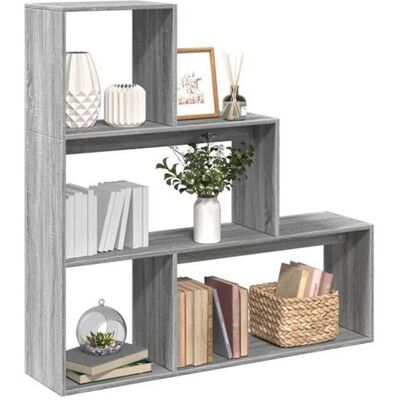 Non communiqué vidaXL Étagère séparatrice de pièce 3niveaux sonoma gris 123x29x123 cm, bibliothèque, support à livres, étagère 857990 Gris - Publicité Non communiqué vidaXL Étagère séparatrice de pièce 3niveaux sonoma gris 123x29x123 cm, bibliothèque, support à livres, étagère 857990 Gris - Publicité