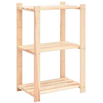 Non communiqué Étagère de stockage 3 niveaux 60x38x90 cm Pin solide 150 kg - Publicité Non communiqué Étagère de stockage 3 niveaux 60x38x90 cm Pin solide 150 kg - Publicité