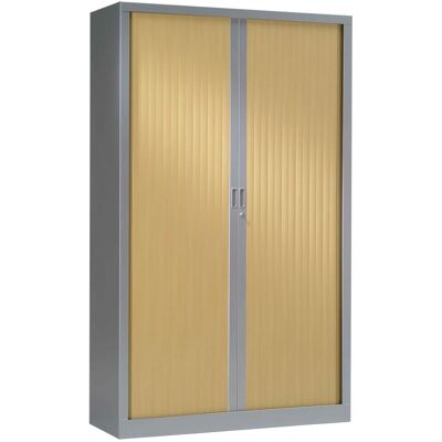 Vinco Armoire Monobloc à Rideaux 1/3 Penderie H198xL120xP43 cm Alu Rideaux Chêne Clair Aluminium - Chêne Clair - Publicité Vinco Armoire Monobloc à Rideaux 1/3 Penderie H198xL120xP43 cm Alu Rideaux Chêne Clair Aluminium - Chêne Clair - Publicité