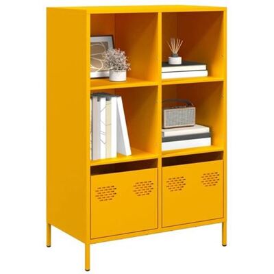 Non communiqué vidaXL Buffet haut jaune moutarde 68x39x103,5 cm acier, armoire à livres, armoire à livres moderne, étagère à livres, 851385 Jaune - Publicité Non communiqué vidaXL Buffet haut jaune moutarde 68x39x103,5 cm acier, armoire à livres, armoire à livres moderne, étagère à livres, 851385 Jaune - Publicité
