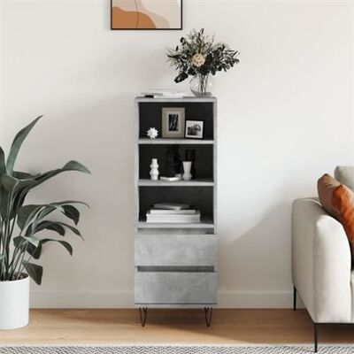 Non communiqué vidaXL Buffet haut Gris béton 40x36x110 cm Bois d'ingénierie 831512 Gris - Publicité Non communiqué vidaXL Buffet haut Gris béton 40x36x110 cm Bois d'ingénierie 831512 Gris - Publicité