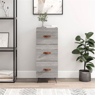 vidaXL Buffet Gris Sonoma - Rangement en Bois de Ingénierie - Publicité vidaXL Buffet Gris Sonoma - Rangement en Bois de Ingénierie - Publicité