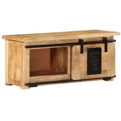 Non communiqué Meuble TV 90x35x40 cm Bois massif de manguier Brun - Publicité Non communiqué Meuble TV 90x35x40 cm Bois massif de manguier Brun - Publicité