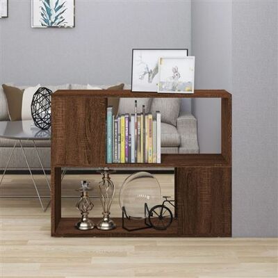 Non communiqué vidaXL Bibliothèque/Séparateur de pièce Chêne marron 80x24x63 cm826646 Marron - Publicité Non communiqué vidaXL Bibliothèque/Séparateur de pièce Chêne marron 80x24x63 cm826646 Marron - Publicité