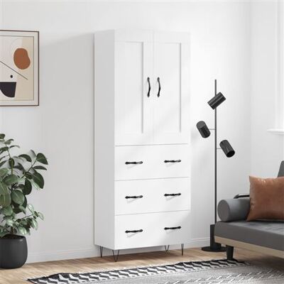 Non communiqué vidaXL Buffet Haut, Armoire de Rangement avec Pieds, Meuble de Rangement, Organisateur Salon Salle de Séjour, Industriel, Blanc Bois d'Ingénierie 3199777 Blanc - Publicité Non communiqué vidaXL Buffet Haut, Armoire de Rangement avec Pieds, Meuble de Rangement, Organisateur Salon Salle de Séjour, Industriel, Blanc Bois d'Ingénierie 3199777 Blanc - Publicité