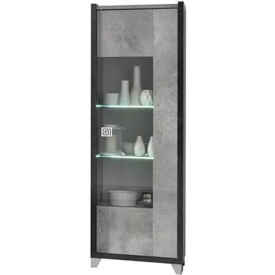Non communiqué Vitrine 1 Porte Réversible Gris Aspect Pierre avec Led - HOFFMAN - ALTOBUY Gris - Publicité Non communiqué Vitrine 1 Porte Réversible Gris Aspect Pierre avec Led - HOFFMAN - ALTOBUY Gris - Publicité