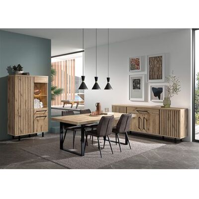 Non communiqué ROMY - Séjour Complet avec Table 170cm Aspect Bois Finition Canyon Oak - ROMY - ALTOBUY Marron - Publicité Non communiqué ROMY - Séjour Complet avec Table 170cm Aspect Bois Finition Canyon Oak - ROMY - ALTOBUY Marron - Publicité