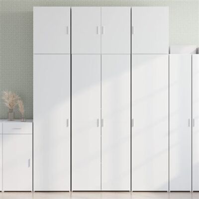 vidaXL Buffet haut blanc 80x42,5x249 cm - Rangement - Meuble - Publicité vidaXL Buffet haut blanc 80x42,5x249 cm - Rangement - Meuble - Publicité