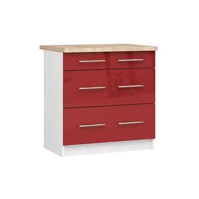 Non communiqué Meuble de cuisine bas armoire de cuisine AKORD S80 OLIWIA modulable Blanc 80 cm 3 tiroirs façade Rouge Brillante 80x46x85 cm Blanc / Rouge Brillant - Publicité Non communiqué Meuble de cuisine bas armoire de cuisine AKORD S80 OLIWIA modulable Blanc 80 cm 3 tiroirs façade Rouge Brillante 80x46x85 cm Blanc / Rouge Brillant - Publicité