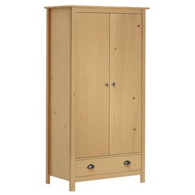 Non communiqué vidaXL Garde-robe à 2 portes Hill 89x50x170 cm Bois de pin solide288947 Brun - Publicité Non communiqué vidaXL Garde-robe à 2 portes Hill 89x50x170 cm Bois de pin solide288947 Brun - Publicité