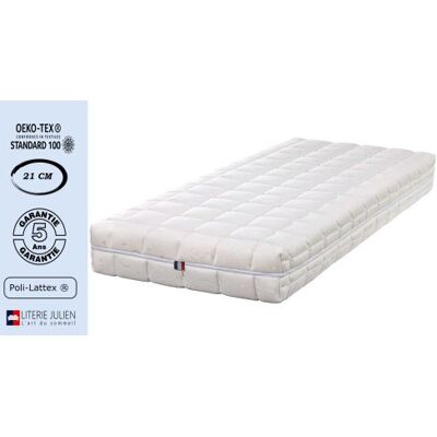 Non communiqué Lot de 2 Matelas Latex Naturel 100x200 x 21 cm Ferme - Spécial Sommier Electrique - Déhoussable Housse Lavable - 7 Zones de Confort - Noyau Poli Lattex HR Dernière Génération - Très Respirant - Publicité Non communiqué Lot de 2 Matelas Latex Naturel 100x200 x 21 cm Ferme - Spécial Sommier Electrique - Déhoussable Housse Lavable - 7 Zones de Confort - Noyau Poli Lattex HR Dernière Génération - Très Respirant - Publicité