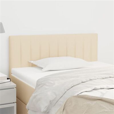 vidaXL Tête de lit Crème 100x5x78/88 cm Tissu - Tête de lit - Publicité vidaXL Tête de lit Crème 100x5x78/88 cm Tissu - Tête de lit - Publicité