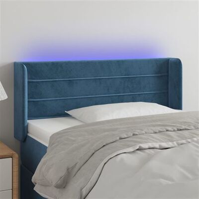 tête de lit en velours bleu avec LED vidaXL - Tête de lit - Publicité tête de lit en velours bleu avec LED vidaXL - Tête de lit - Publicité