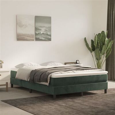 Maisonchic Modèle 140x190cm - Lit en Velours Vert Foncé - Publicité Maisonchic Modèle 140x190cm - Lit en Velours Vert Foncé - Publicité