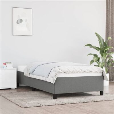 vidaXL Cadre de lit Gris Foncé 80x200 cm Tissu - Bed Frame - Publicité vidaXL Cadre de lit Gris Foncé 80x200 cm Tissu - Bed Frame - Publicité