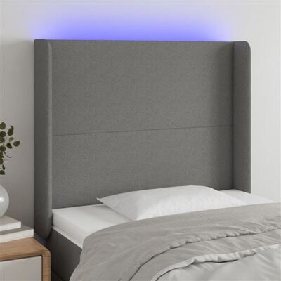 Tête de lit LED moderne vidaXL - Réglable en hauteur, Gris - Publicité Tête de lit LED moderne vidaXL - Réglable en hauteur, Gris - Publicité