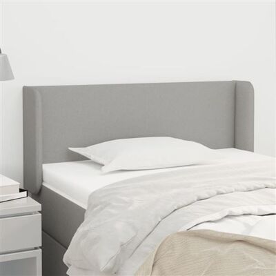 Non communiqué vidaXL Hoofdbord met randen 103x16x78/88 cm stof lichtgrijs3118478 Gris clair - Publicité Non communiqué vidaXL Hoofdbord met randen 103x16x78/88 cm stof lichtgrijs3118478 Gris clair - Publicité