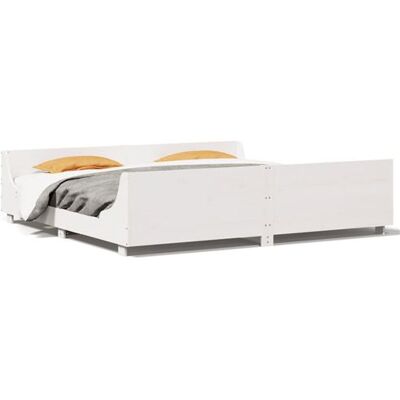 vidaXL Lit en bois massif - Cadre de lit en pin avec tête de lit - Sans matelas - Publicité vidaXL Lit en bois massif - Cadre de lit en pin avec tête de lit - Sans matelas - Publicité