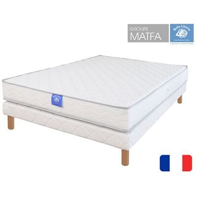 Ensemble matelas belle literie rubis + sommier tapissier 120x190 - Publicité Ensemble matelas belle literie rubis + sommier tapissier 120x190 - Publicité