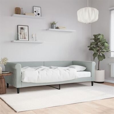 Non communiqué vidaXL Slaapbank met matras 90x200 cm fluweel lichtgrijs3197747 Gris clair - Publicité Non communiqué vidaXL Slaapbank met matras 90x200 cm fluweel lichtgrijs3197747 Gris clair - Publicité
