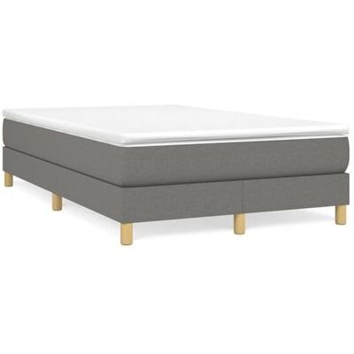 Non communiqué vidaXL Boxspring met matras stof donkergrijs 120x190 cm3269665 Gris - Publicité Non communiqué vidaXL Boxspring met matras stof donkergrijs 120x190 cm3269665 Gris - Publicité