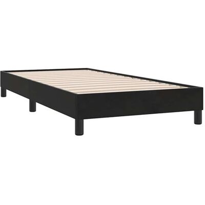 vidaXL Cadre de Lit 90x210cm Velours Noir - Cadre de lit - Publicité vidaXL Cadre de Lit 90x210cm Velours Noir - Cadre de lit - Publicité