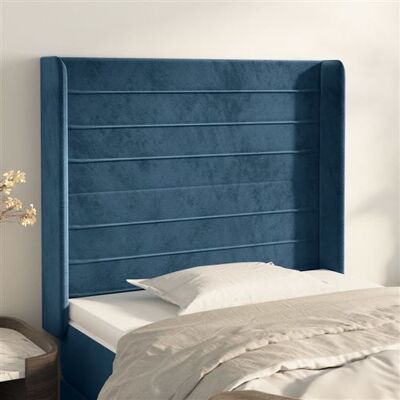 Tête de Lit en Velours Bleu Sombre VidaXL - Tête de lit - Publicité Tête de Lit en Velours Bleu Sombre VidaXL - Tête de lit - Publicité