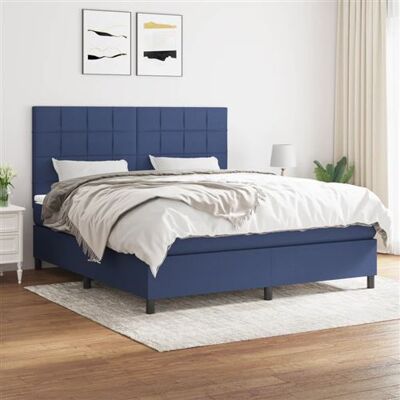 Non communiqué vidaXL Boxspring met matras stof blauw 180x200 cm3141799 Bleu - Publicité Non communiqué vidaXL Boxspring met matras stof blauw 180x200 cm3141799 Bleu - Publicité